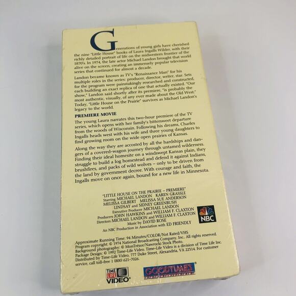 Little House On The Prairie Premiere Movie VHS NEW - Picture 2 of 3